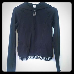 True Religion S Hooded Zip Jacket Elastic Waist